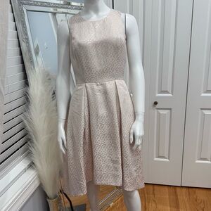 Elegant Cream Sleeveless Dress